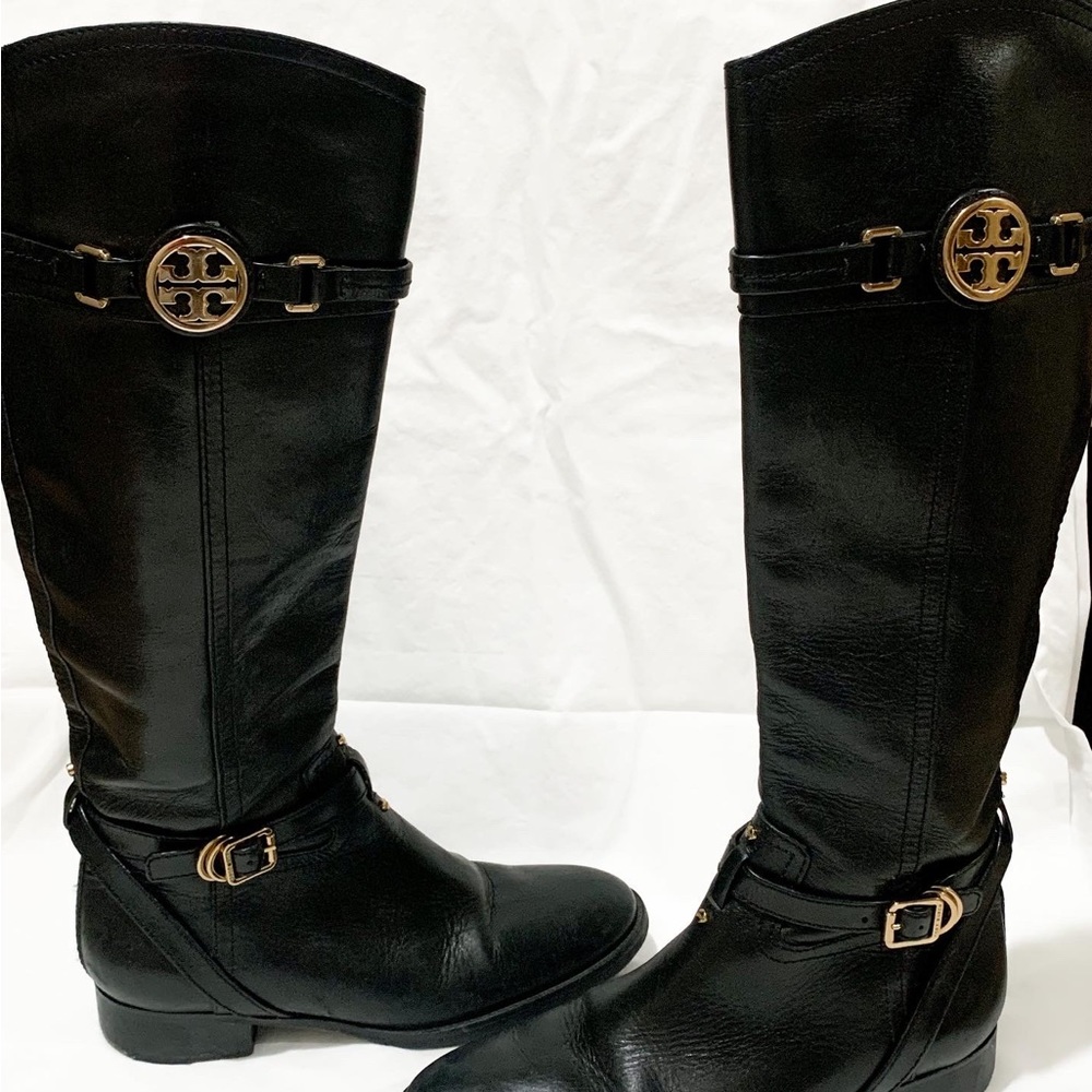 Tory Burch Leather Knee-High Boots